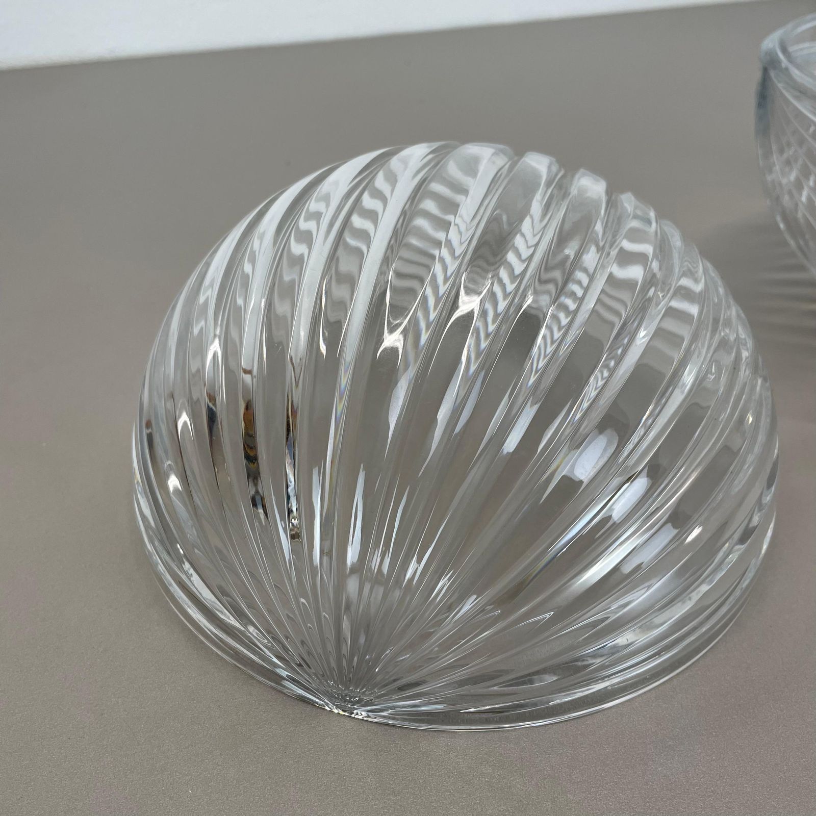 photo buy Unique "Ball" Crystal Glass Table Light By Claus Josef Riedel, Austria 1970s
