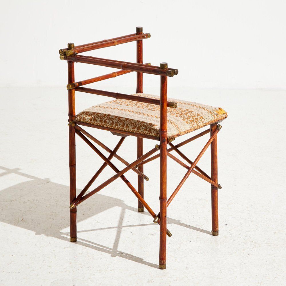 Austrian Bamboo Dining Table And Chairs By J. Kothgassner, 1920s, Set Of 5 photo for sale