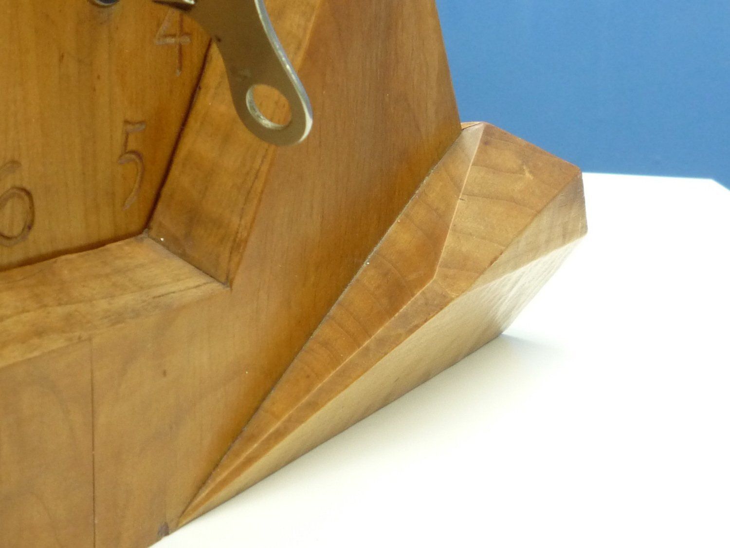 Anthroposophical Limewood Clock By Siegfried Pütz, Germany, 1920s photo buy