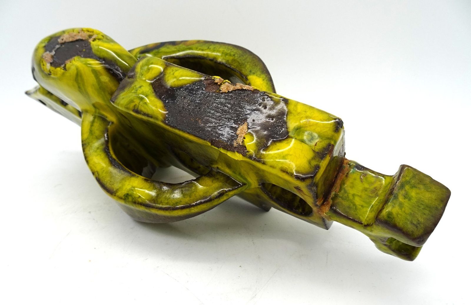photo vintage Mid Century Italian Cubist Ceramic Fish Sculpture, 1960s
