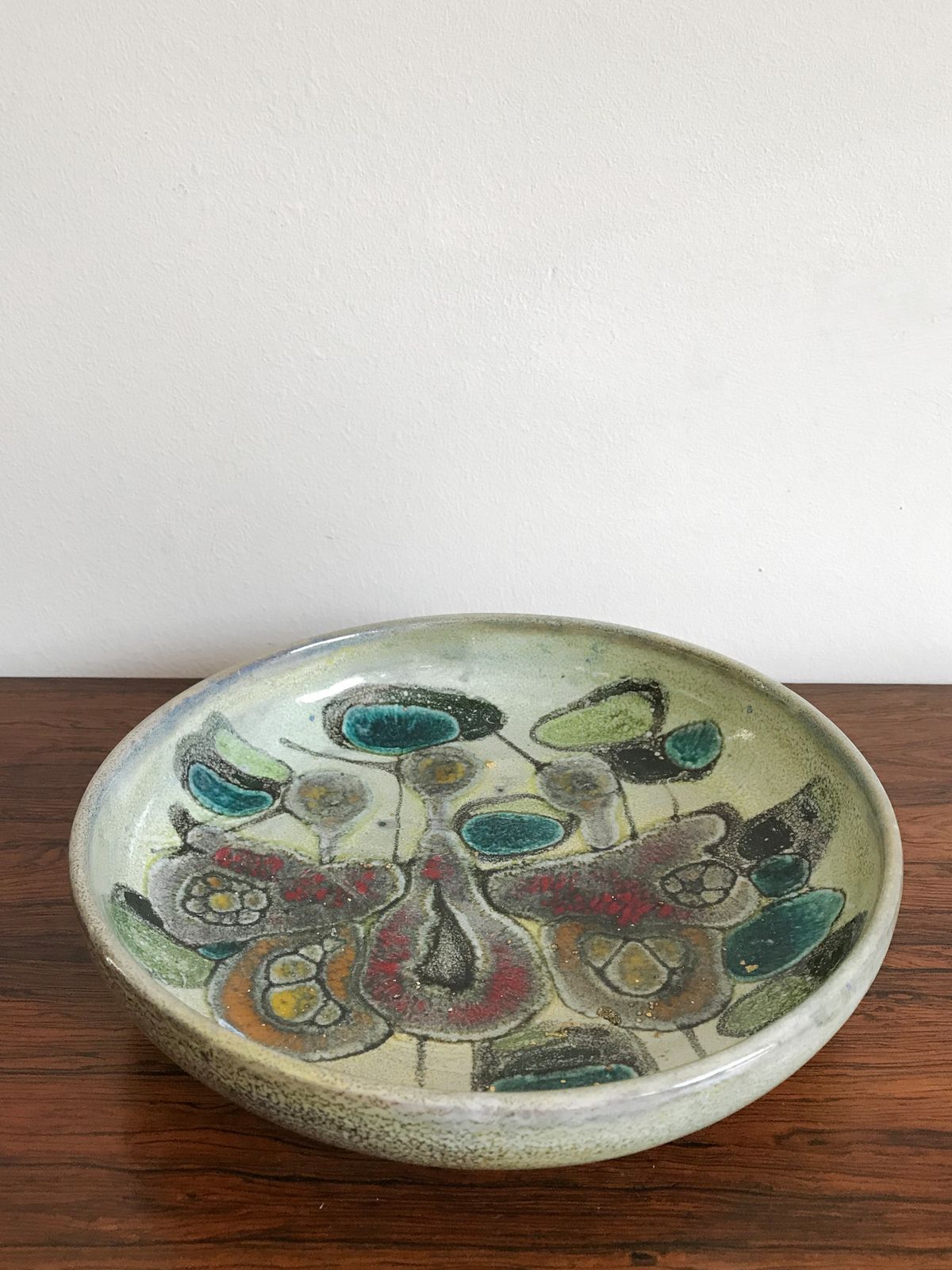 1960s Italian Ceramic Centerpiece By Lega Faenza photo for sale