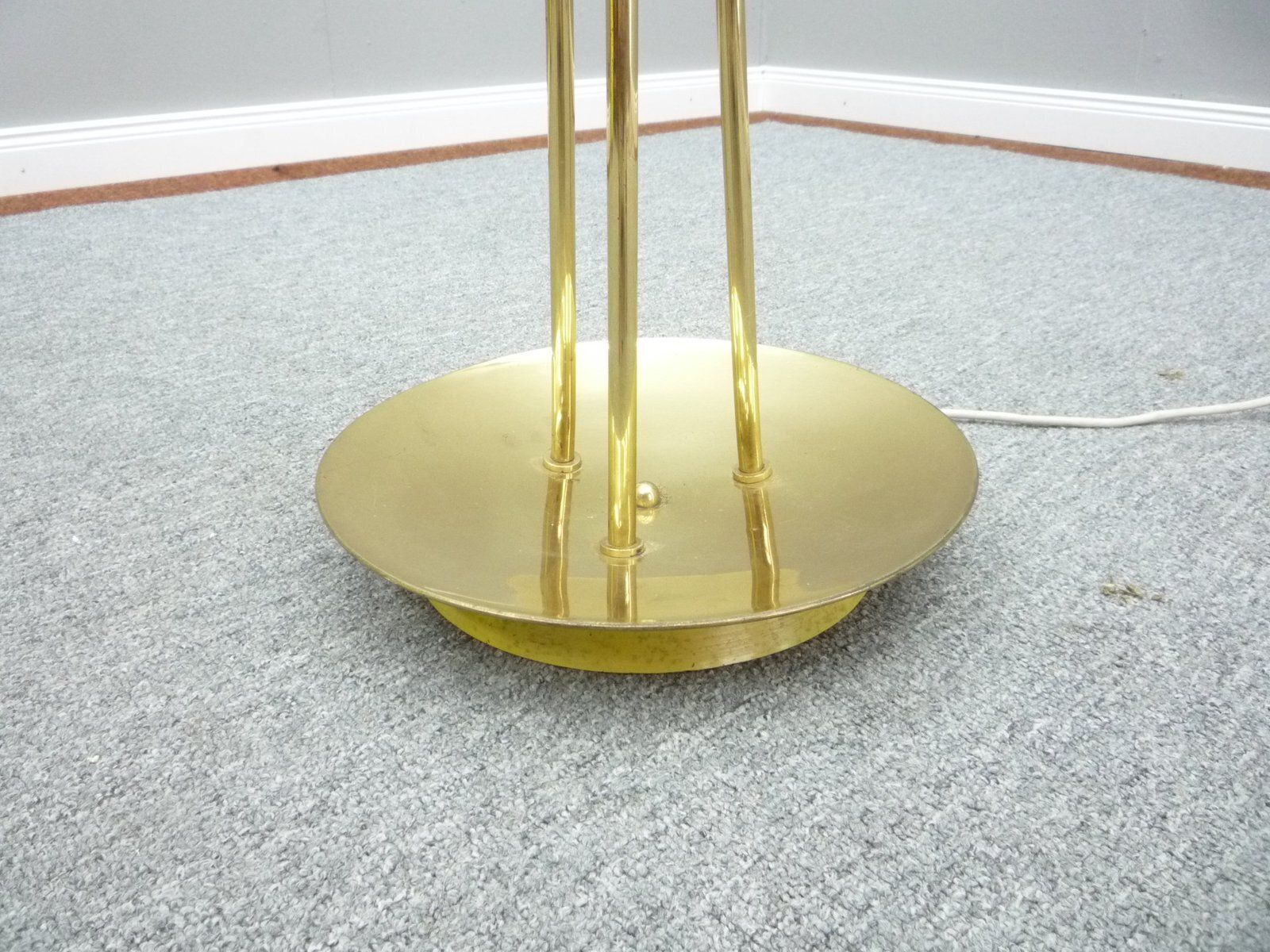 Regency Brass Floor Lamp From Deutsche Werkstätten, 1950s photo 499.0
