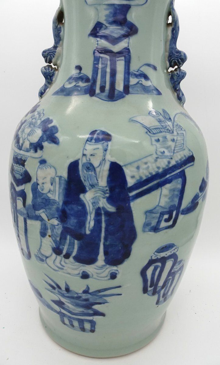Antique Chinese Porcelain Vase, 1890s photo vintage