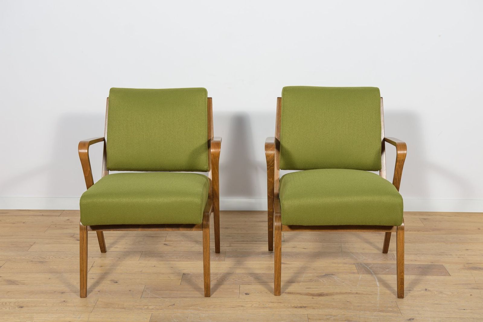 Armchairs By Selman Selmanagic For Veb Deutsche Werkstätten Hellerau, Germany, 1950s, Set Of 2 photo for sale
