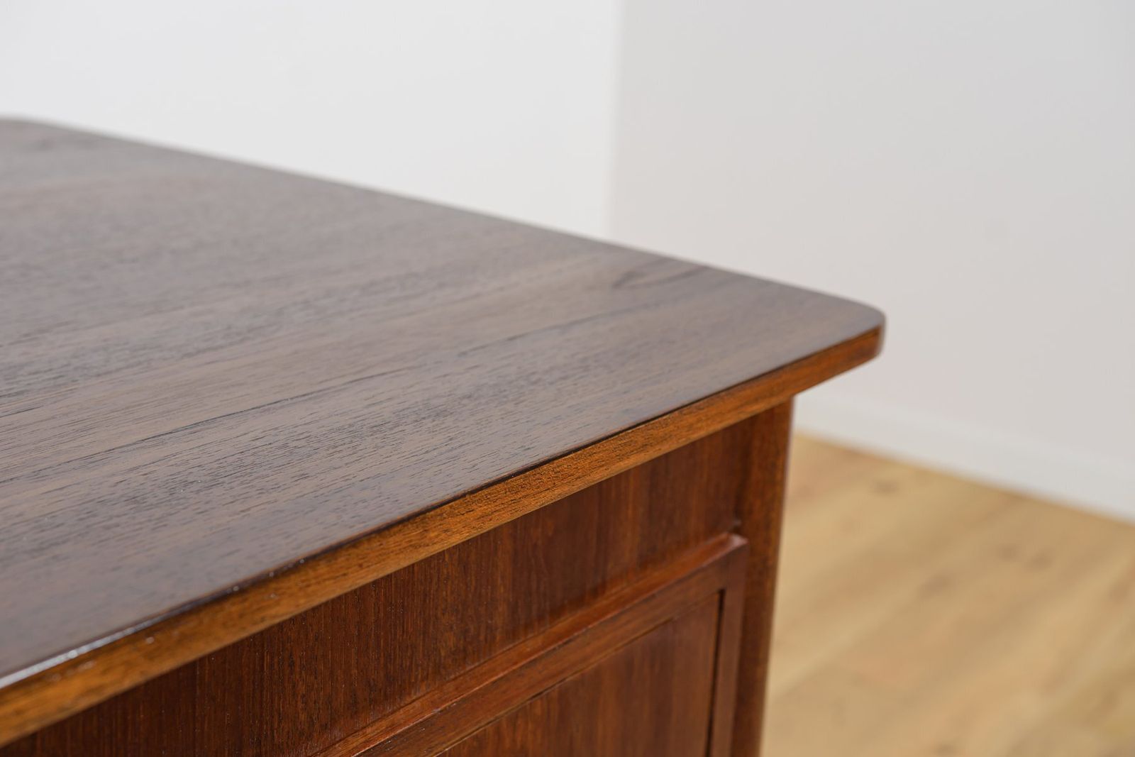 photo furniture Mid Century Modern Danish Freestanding Teak Desk, 1960s
