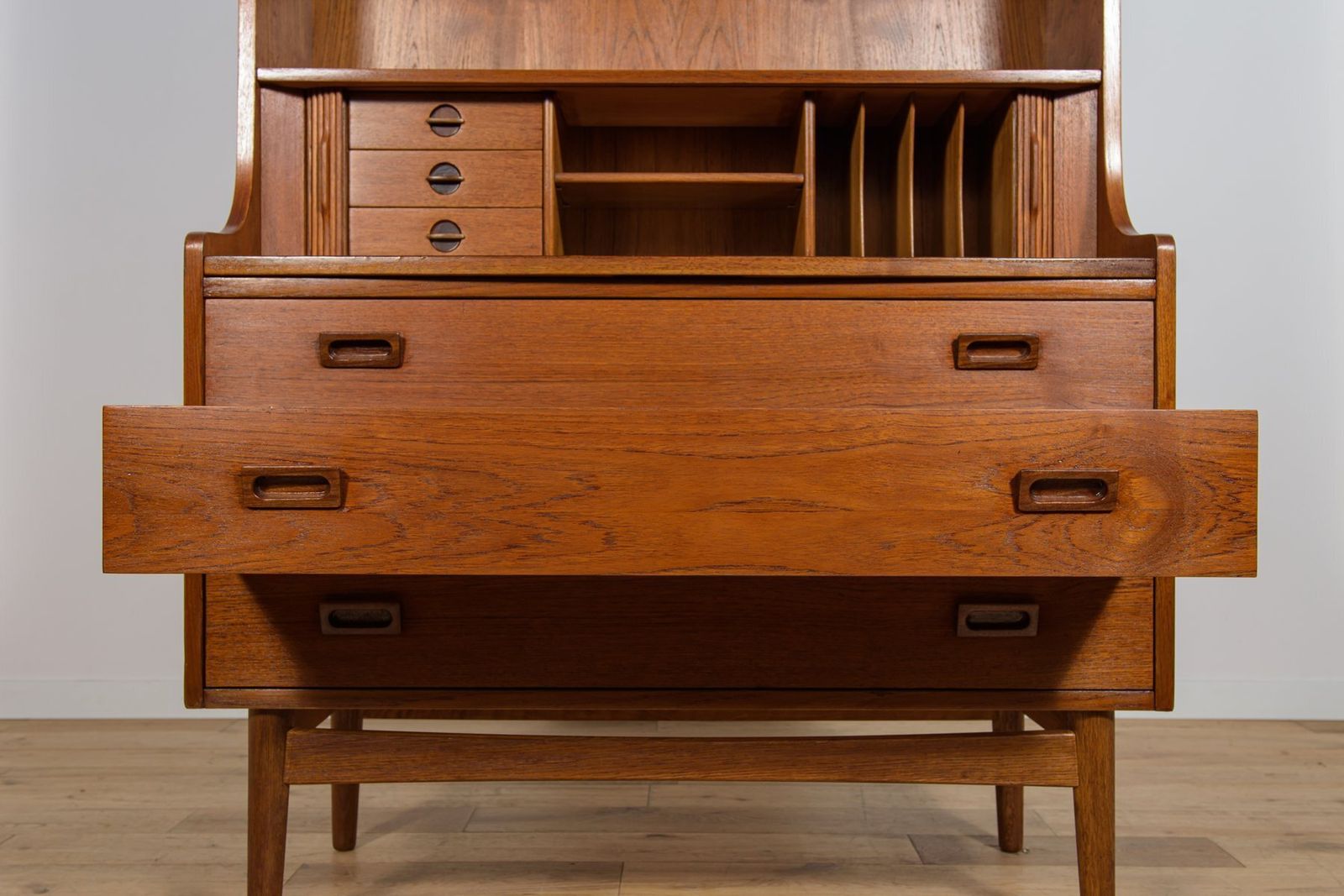 photo buy Mid Century Teak Shelf By Johannes Sorth For Bornholm, Denmark, 1960s