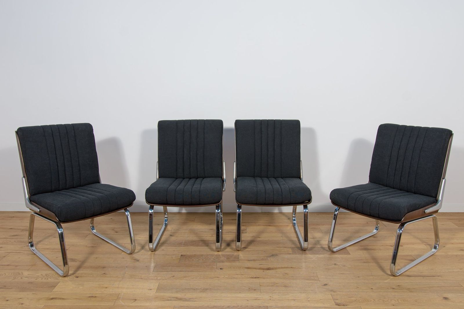 Chrome And Rosewood Chairs By Gordon Russell, United Knigdom, 1970s, Set Of 2 photo furniture