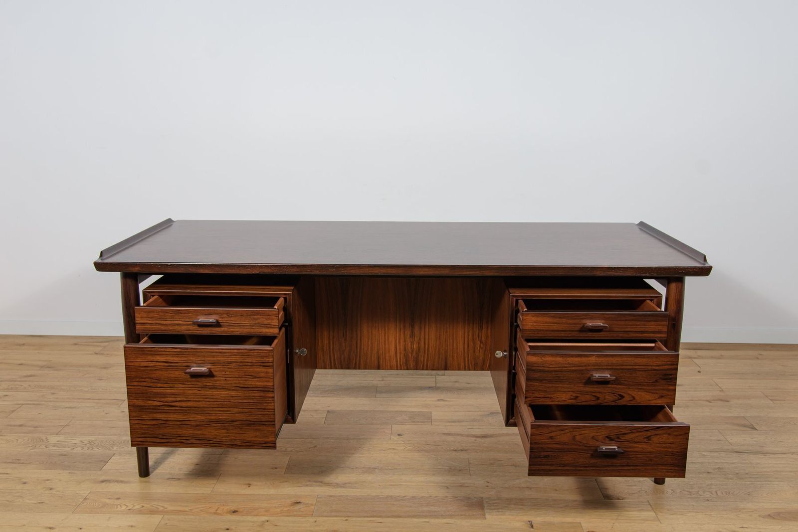 photo buy Mid Century Modern Rosewood Desk By Arne Vodder For Sibast, 1960s