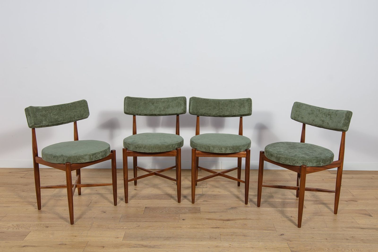 Mid Century Teak Dining Chairs By Ib Kofod Larsen For G Plan, 1960s, Set Of 4