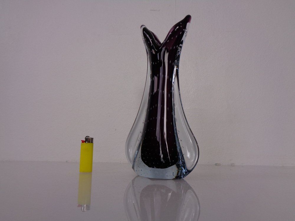 photo furniture Murano Glass Vase From Fratelli Toso, Italy, 1960s