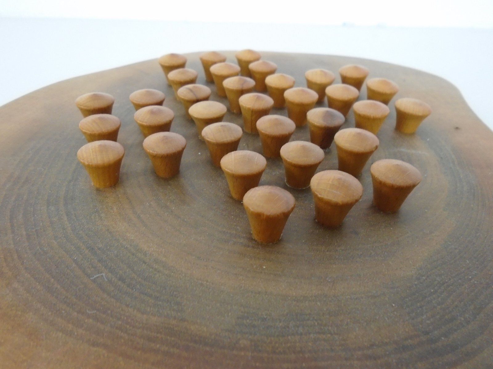 Handcrafted Wooden Solitaire Game, Germany, 1970s photo vinterior