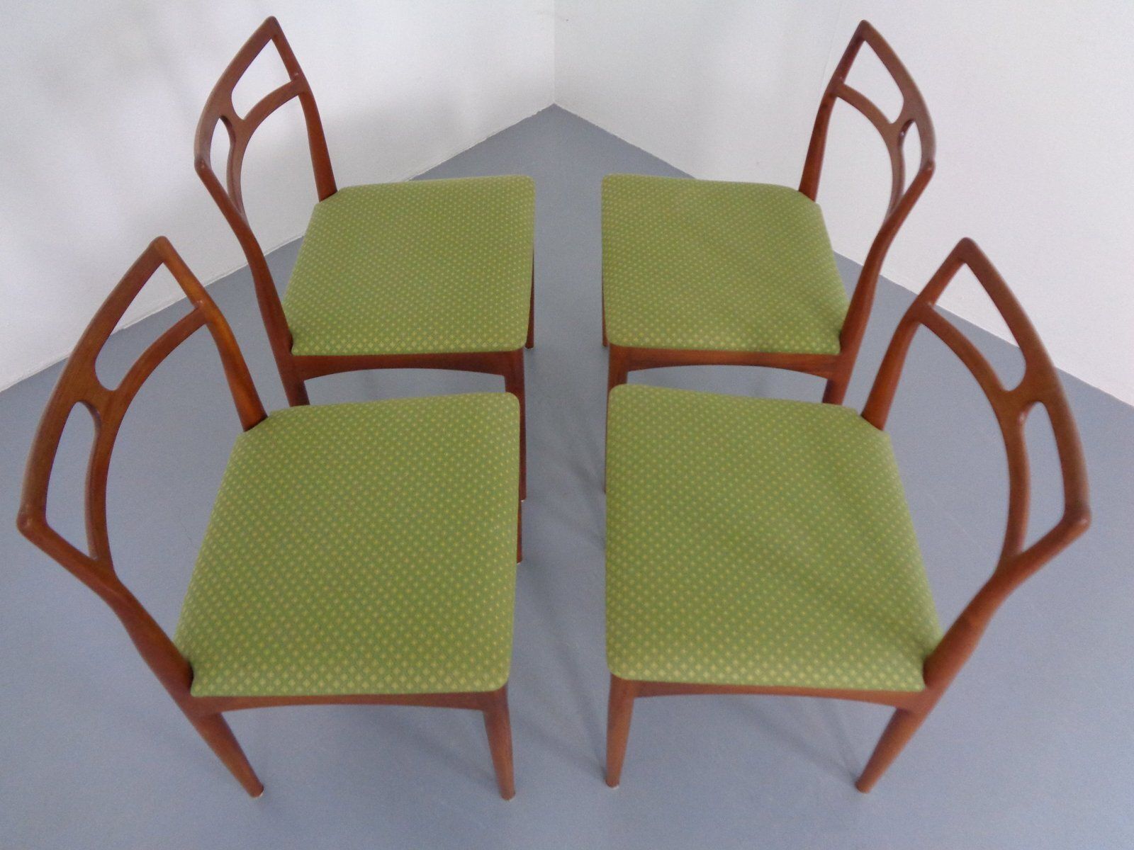 photo for sale Model 94 Teak Dining Chairs By Johannes Andersen For Christian Linneberg, 1960s, Set Of 4