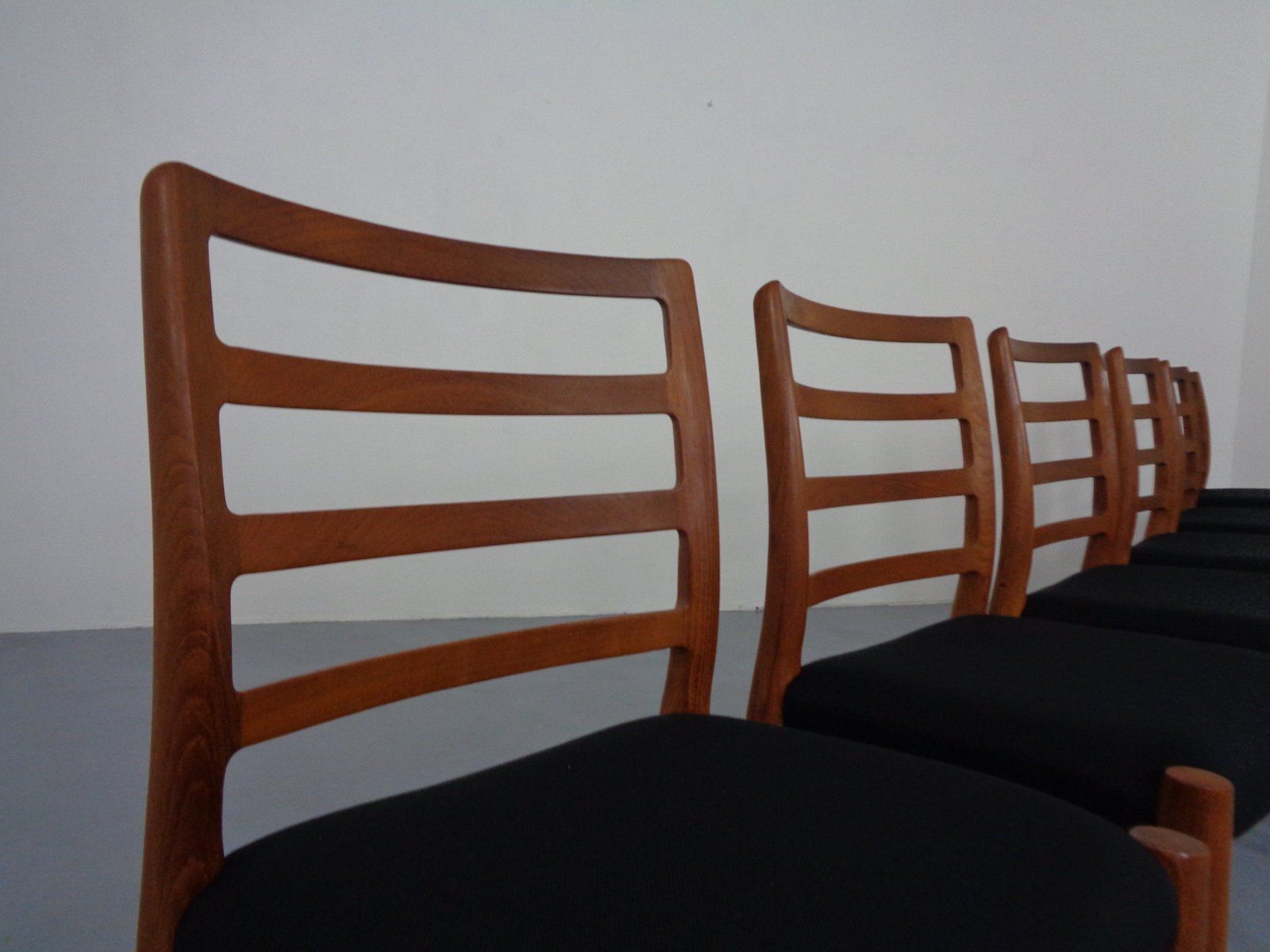 Furniture Model 85 Teak Dining Chairs By Niels Otto Møller For J. L. Møllers, 1960s, Set Of 6 photo