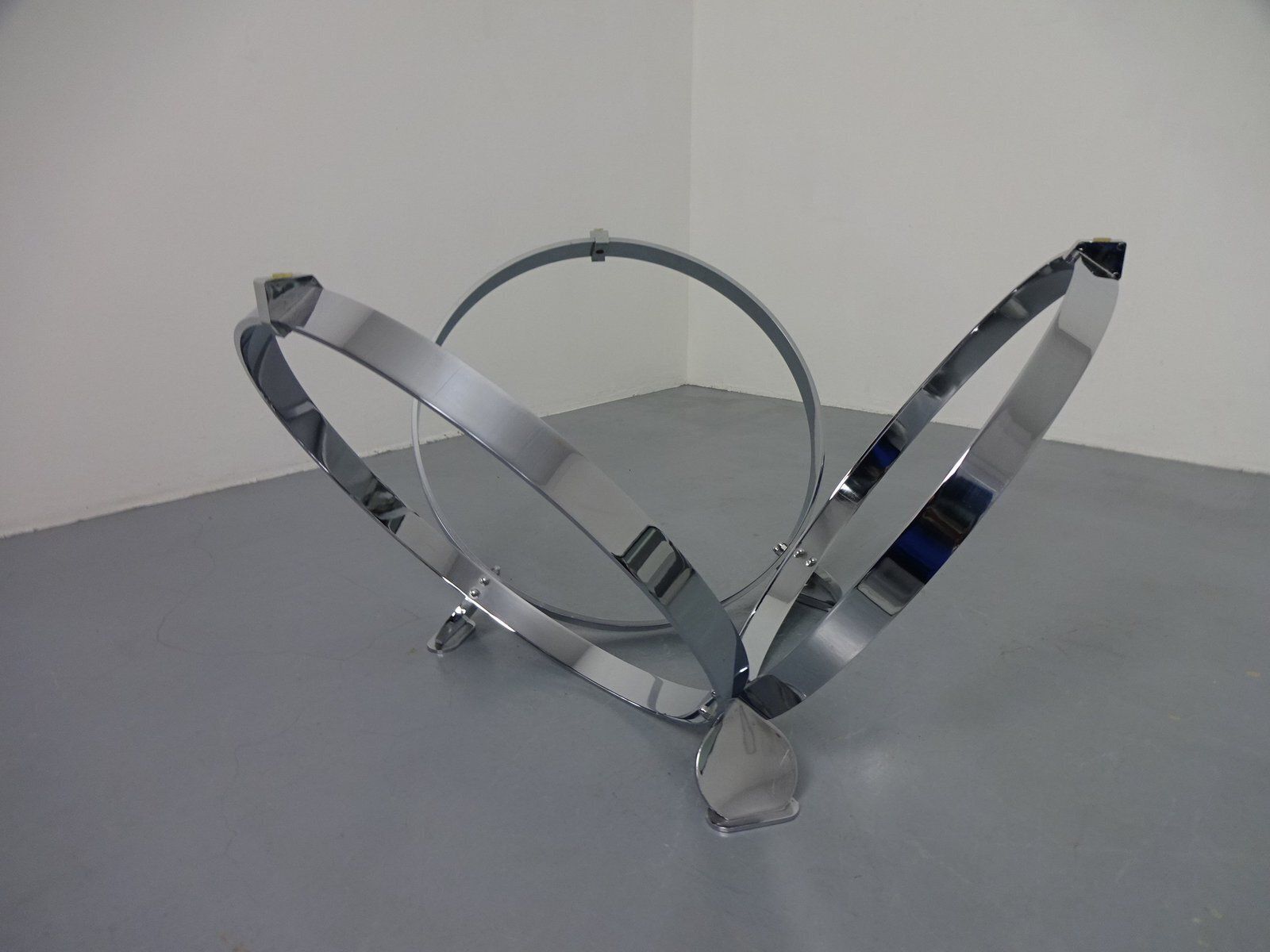Space Age Glass Coffee Table By Knut Hesterberg For Ronald Schmitt, 1960s photo buy