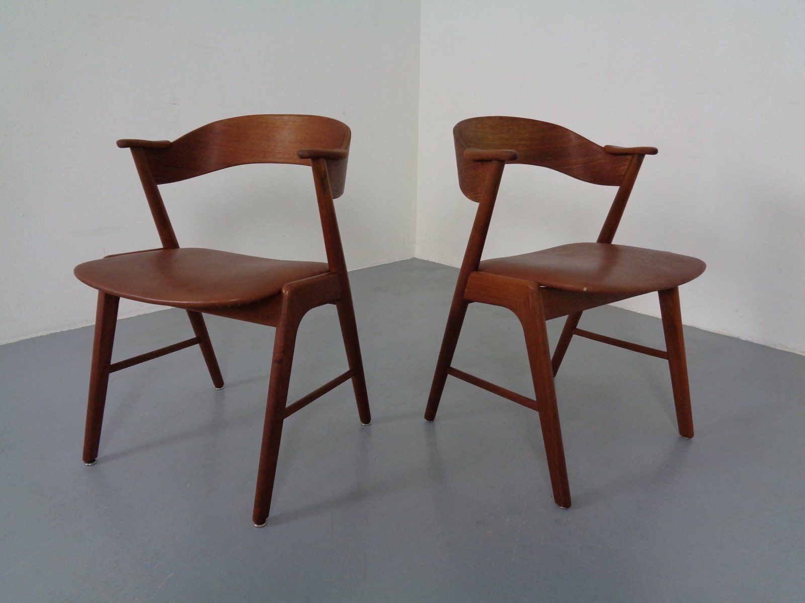 Teak Dining Chairs In Teak By Korup Stolefabrik, Denmark, 1960s, Set Of 2 photo for sale