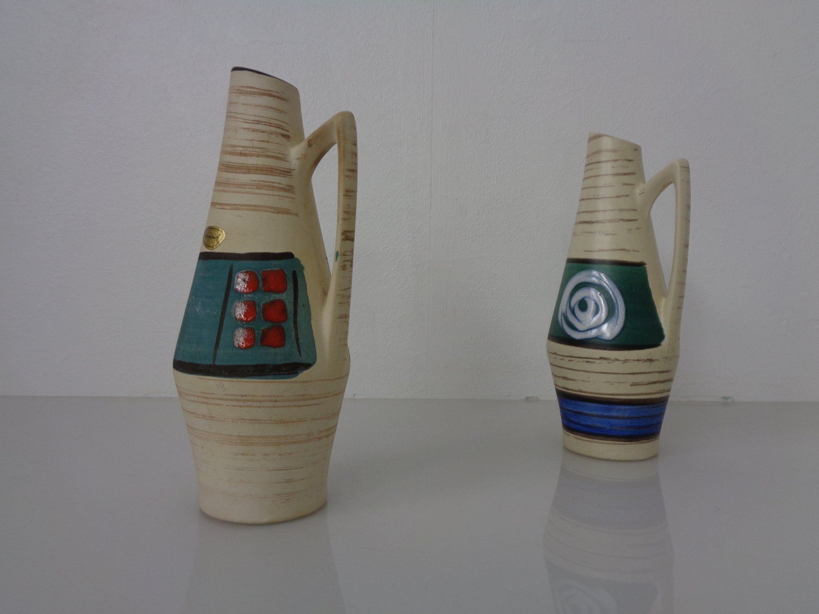Ceramic Vases By Heinz Siery For Scheurich, 1958, Set Of 2 photo furniture