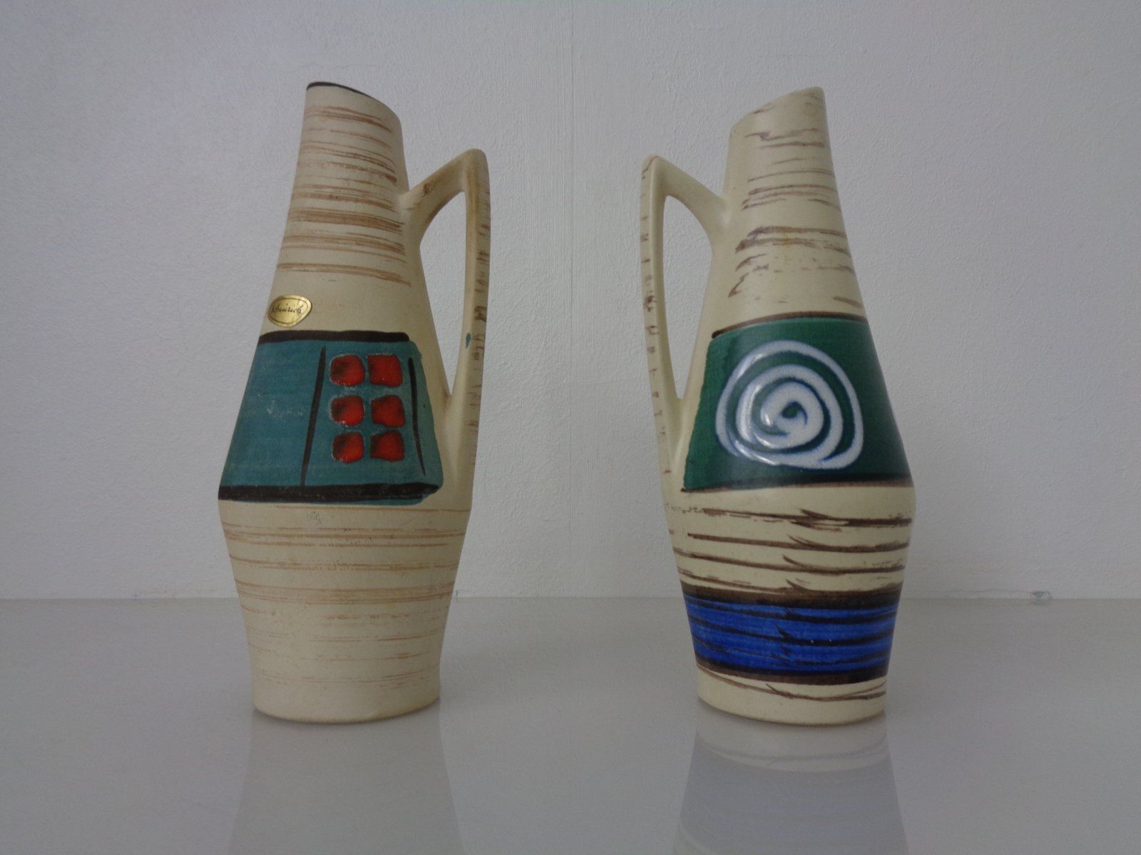 Ceramic Vases By Heinz Siery For Scheurich, 1958, Set Of 2 photo Home Decor