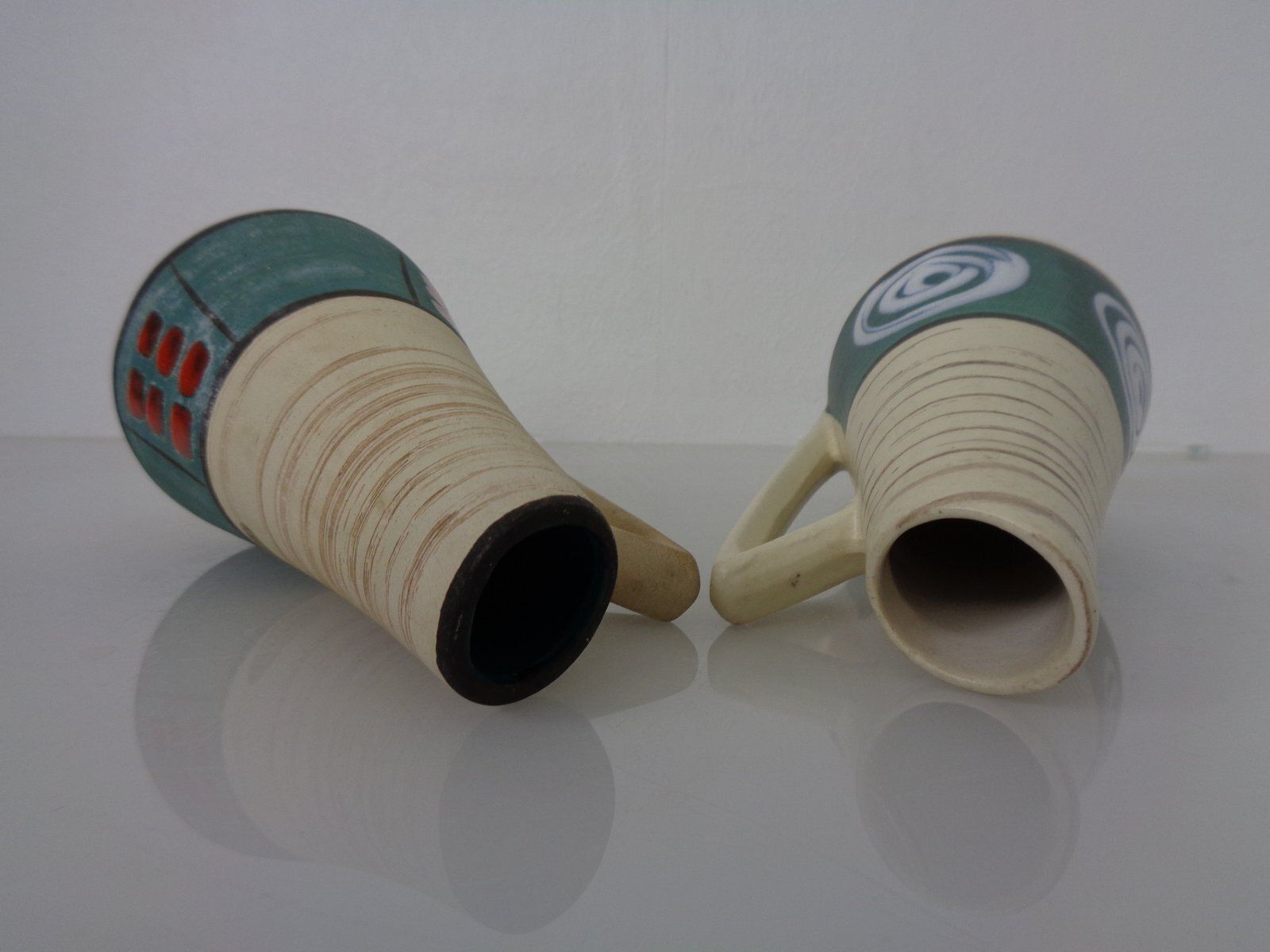 photo vintage Ceramic Vases By Heinz Siery For Scheurich, 1958, Set Of 2
