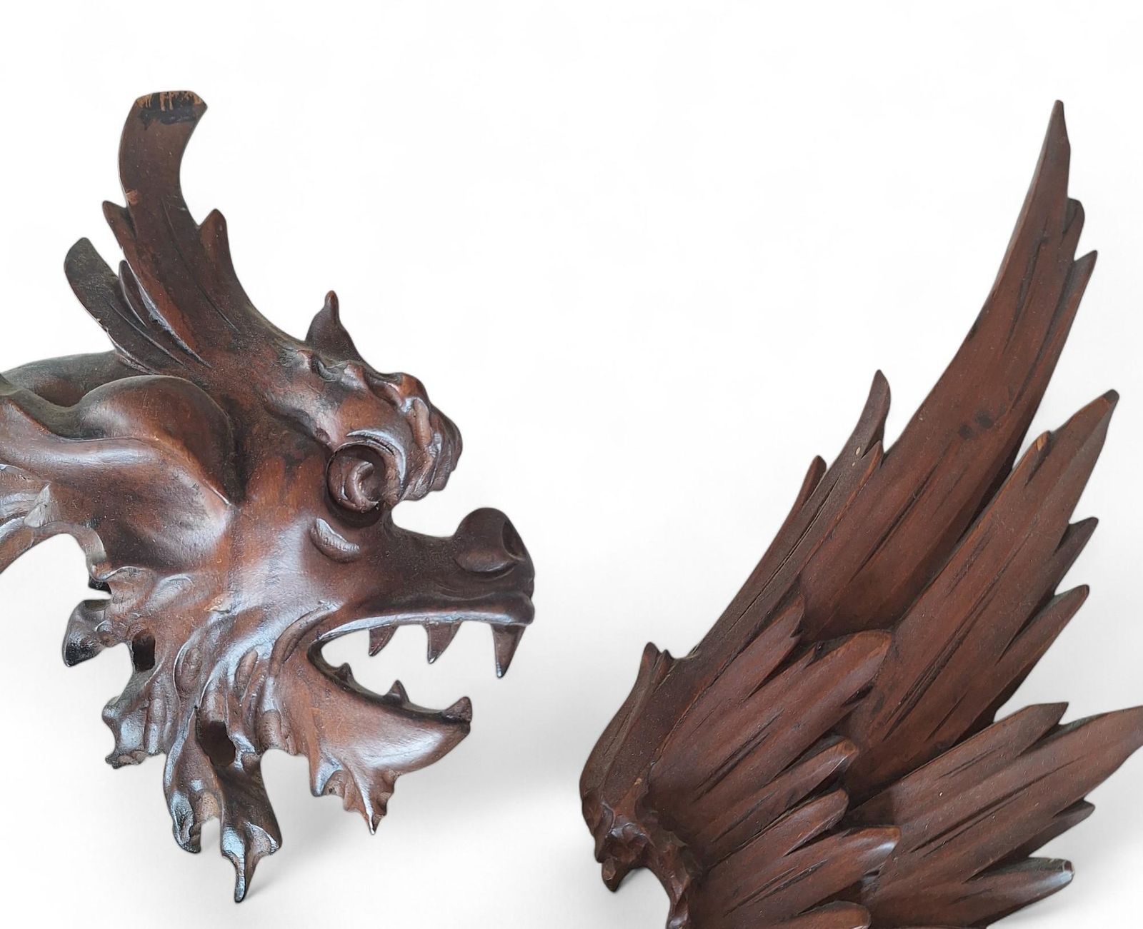 A Carved Wood Dragon Mirror, In The Manner Of Gabriel Viardot, Circa 1880 photo Home Decor