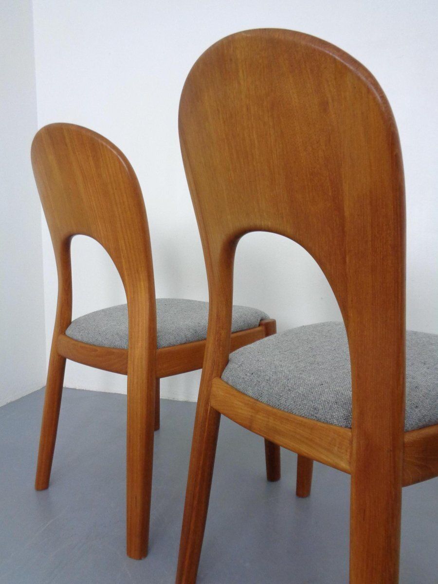 1284.0 Vintage Morten Dining Chairs In Teak By Niels Koefoed For Hornslet Møbelfabrik, 1970s, Set Of 4 photo