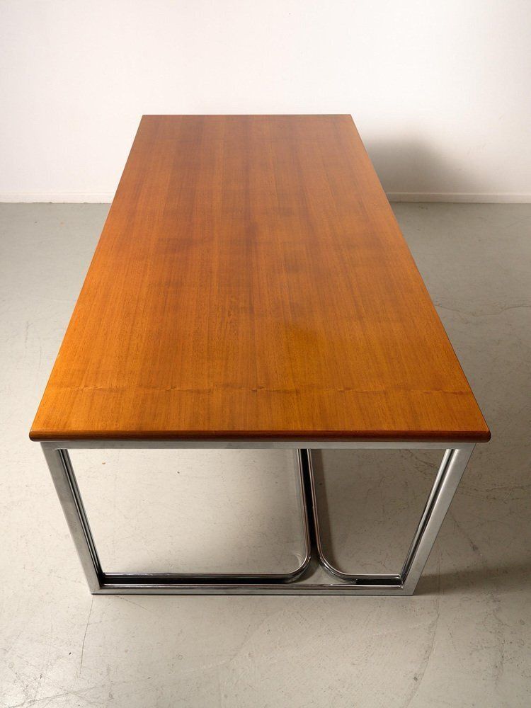 Large Desk By Gastone Rinaldi For Thema, 1970s photo vinterior
