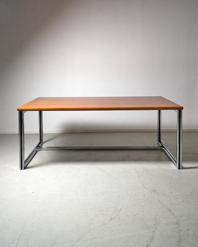 Large Desk By Gastone Rinaldi For Thema, 1970s photo vintage