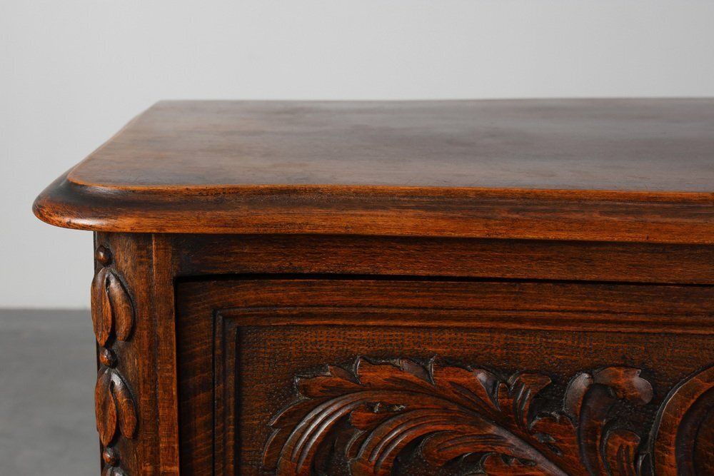 Louis XV Style Oak Chest Of Drawers, France, 1950s photo Furniture