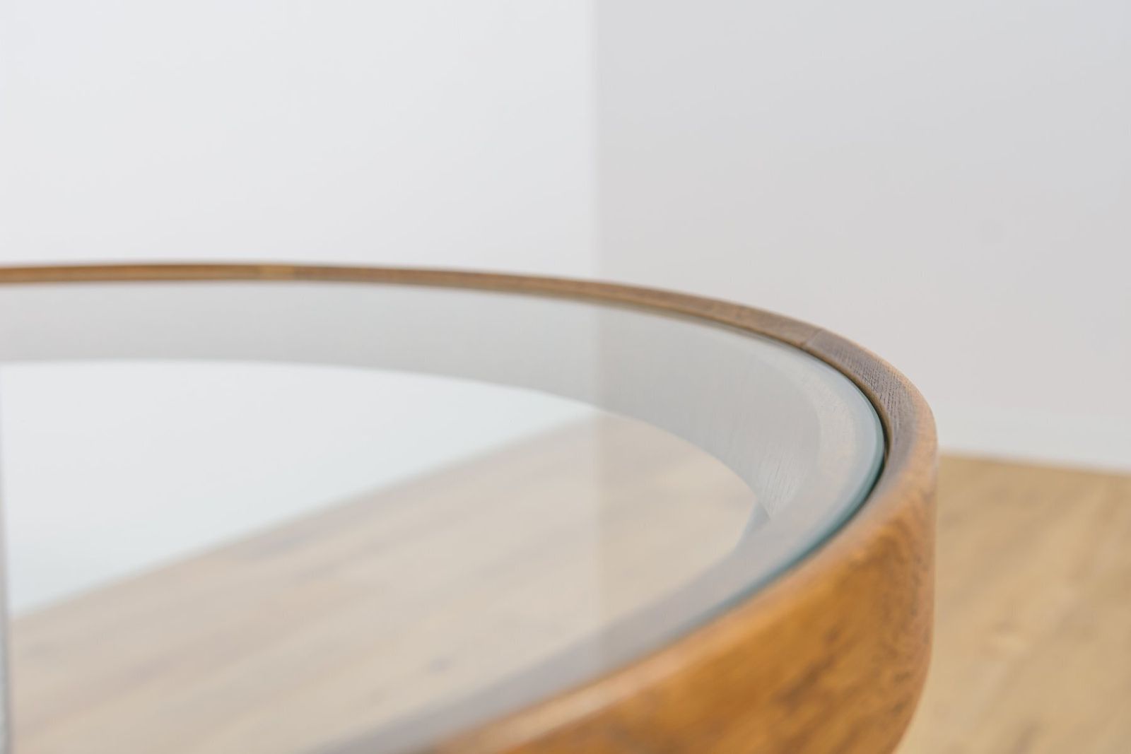 Oak & Glass Coffee Table By Karel Kozelka & Antonin Kropacek For Interior Prague, 1940s photo vinterior