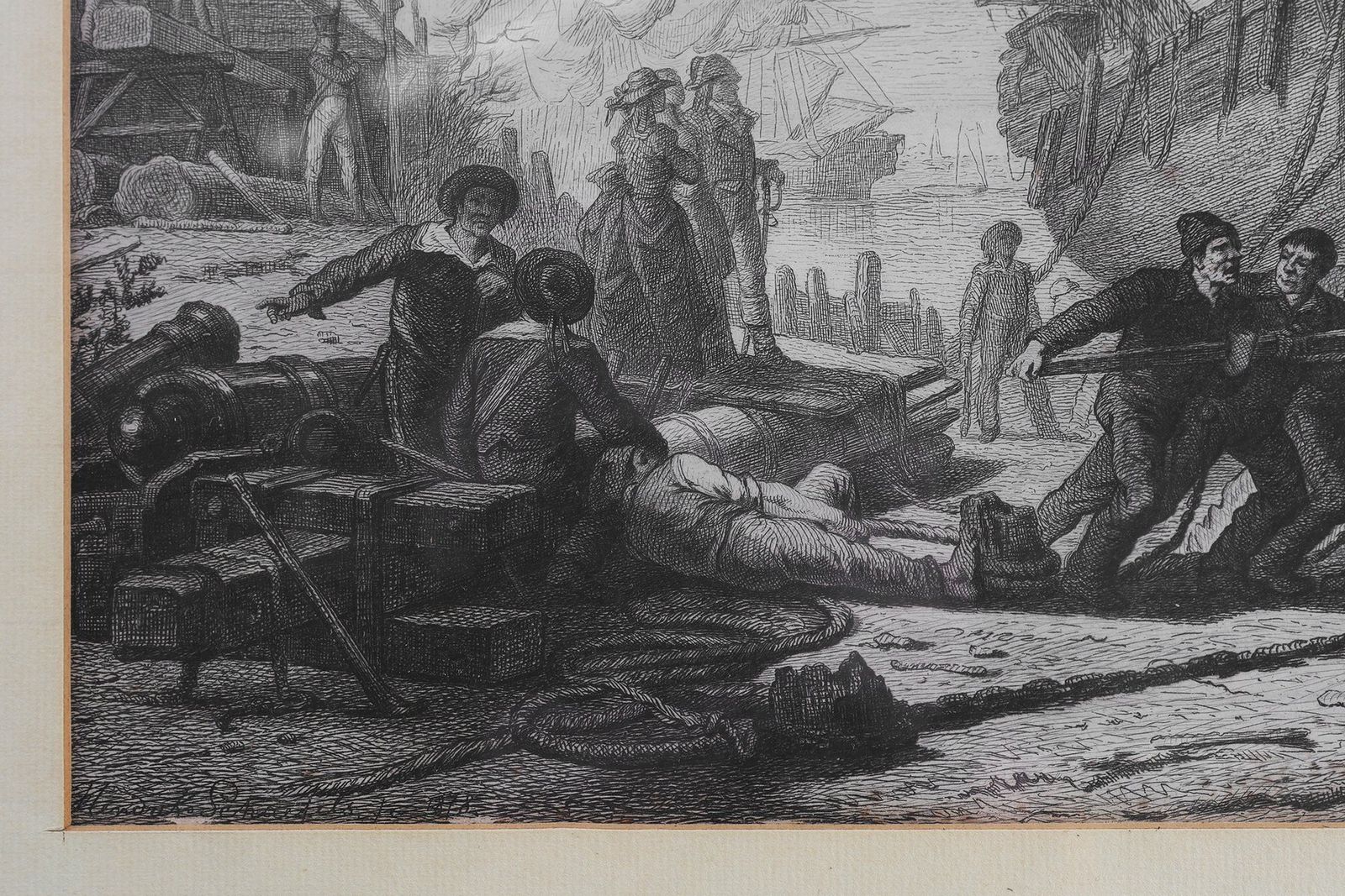 photo for sale After Hendrik Schaefels, Belgian Engraving Of Napoleon I, 1804, Glass & Wood & Paper