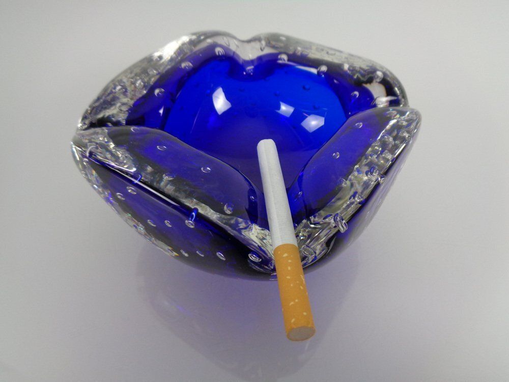 Blue Sommerso Murano Glass Ashtray, Italy, 1960s photo 321.0