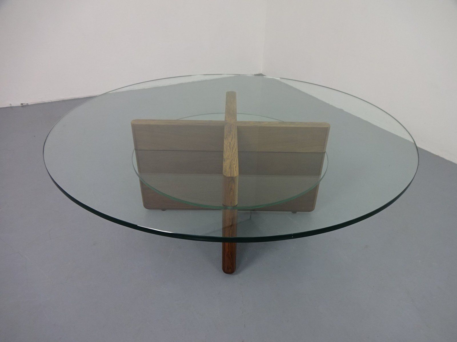 Italian Rosewood And Glass Coffee Table, 1960s photo furniture