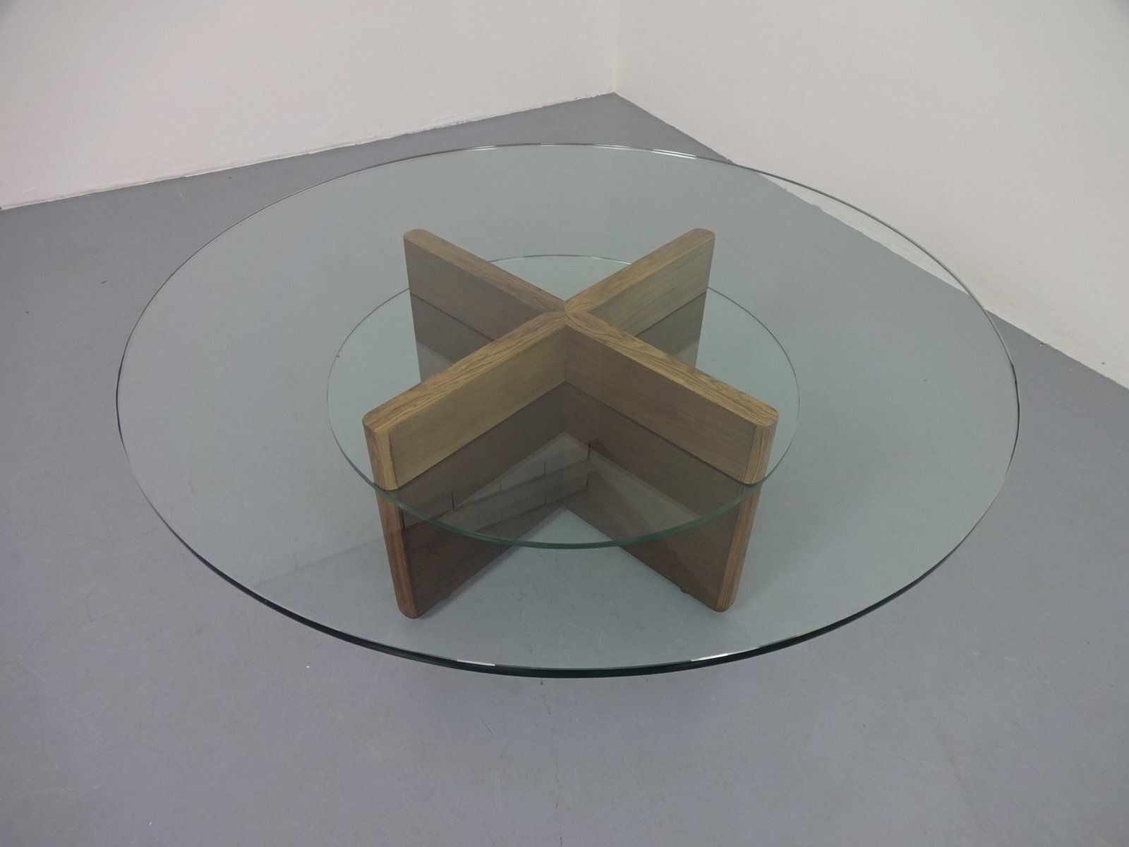Italian Rosewood And Glass Coffee Table, 1960s photo 1736.0