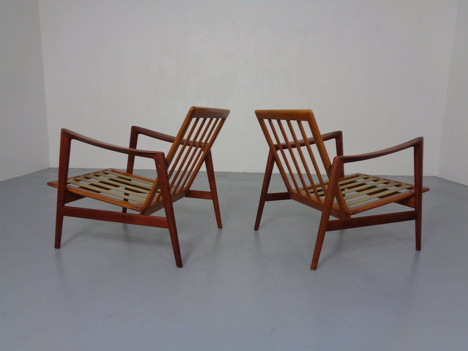 photo for sale Danish Lounge Chair In Organic Teak By Hans Olsen, 1960s