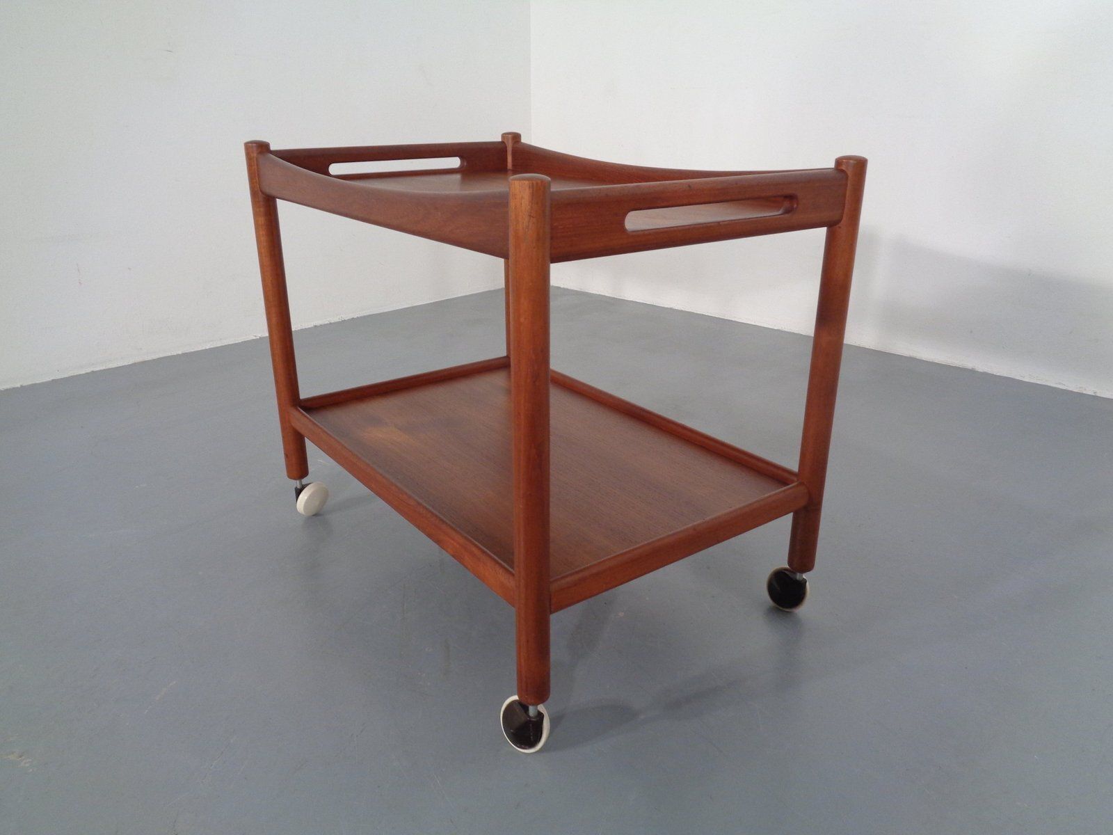 Teak Tea Cart By Hans J. Wegner For Andreas Tuck, Denmark, 1950s photo for sale