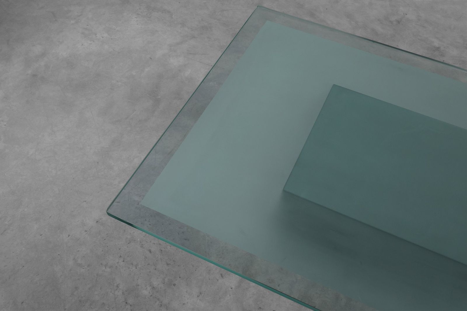 photo furniture Italian Mirror And Glass Coffee Table By Nanda Vigo For Acerbis, 1971