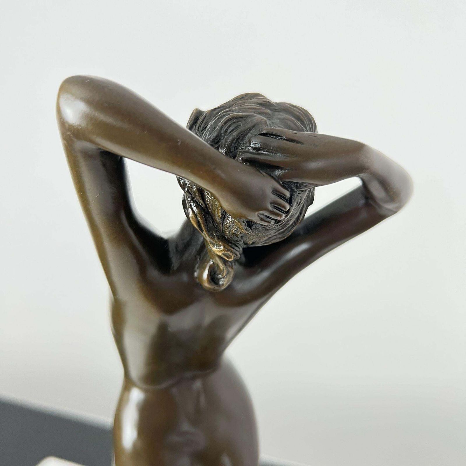 Art Art Deco Bronze Sculpture Of A Naked Woman, Signed ‘Philips’, Paris, 20th C. photo