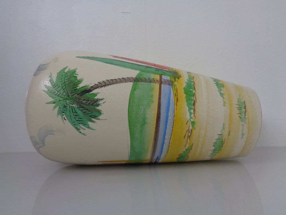 photo for sale Large Hand Painted Ceramic 617 50 Vase From Scheurich Foreign, Germany, 1960s