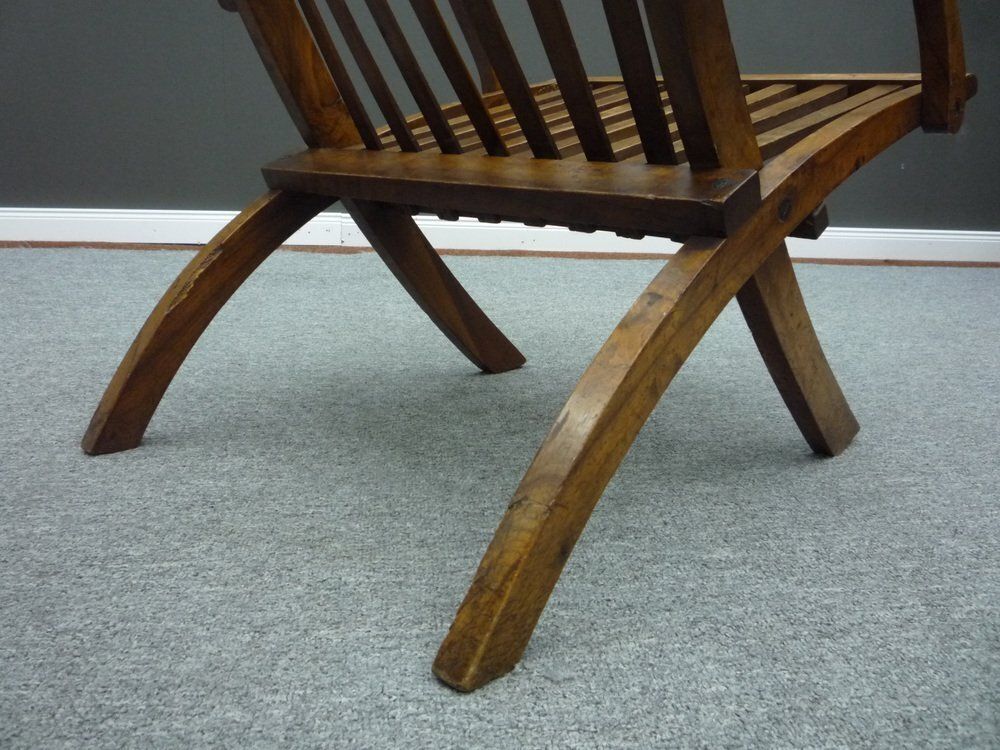 photo furniture Biedermeier Folding Walnut Armchair, 1880s