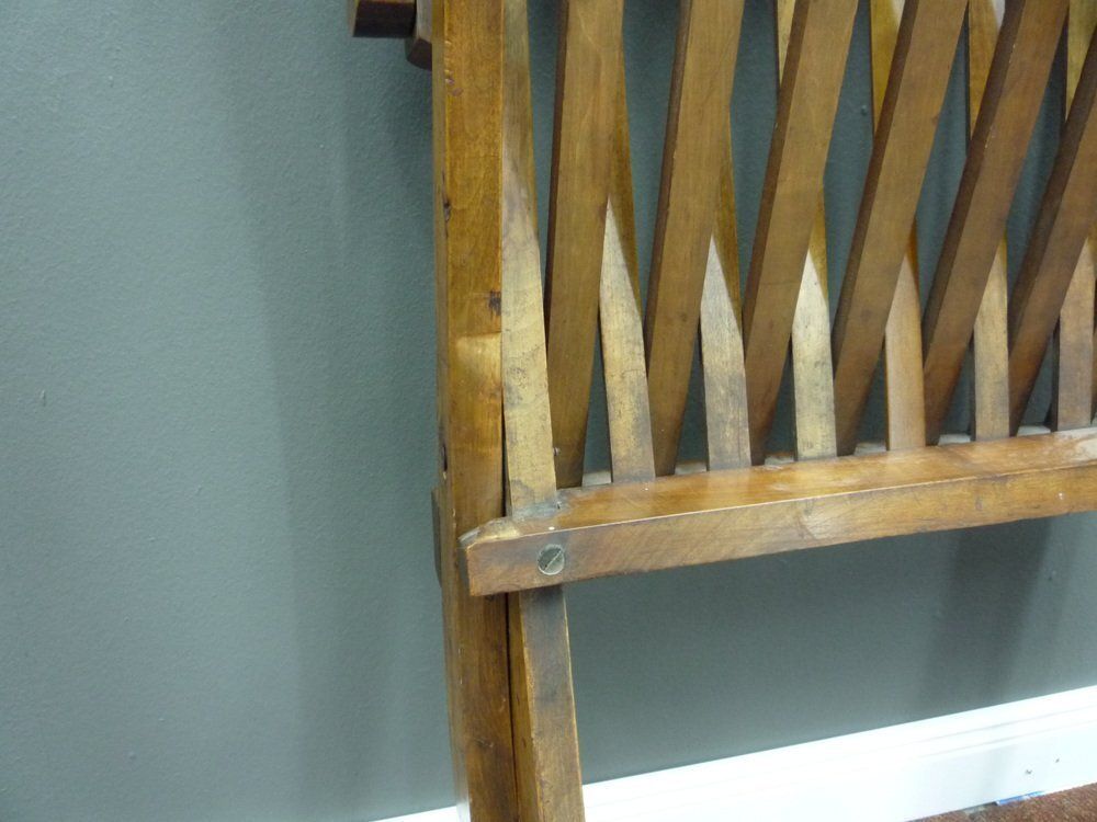 photo vintage Biedermeier Folding Walnut Armchair, 1880s