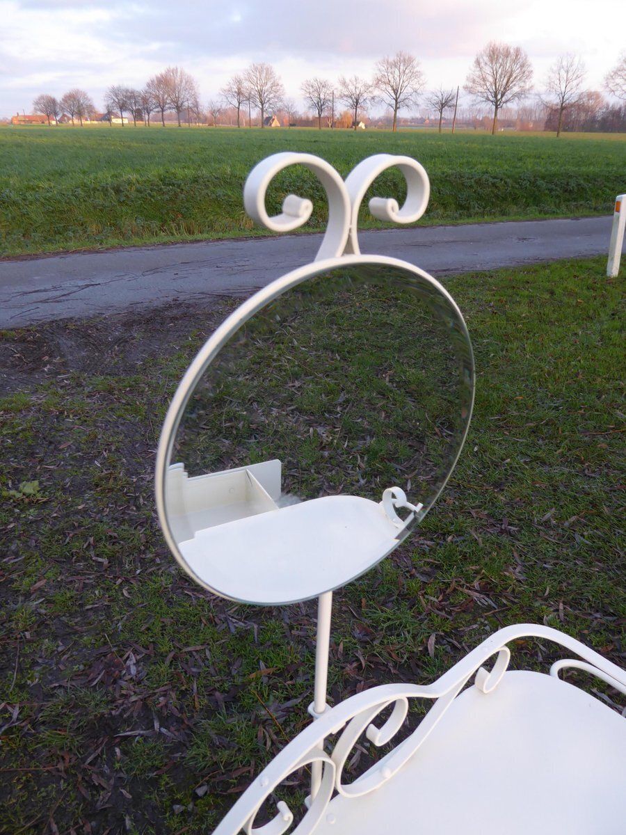 Industrial Metal Dressing Table, 1940s photo Furniture
