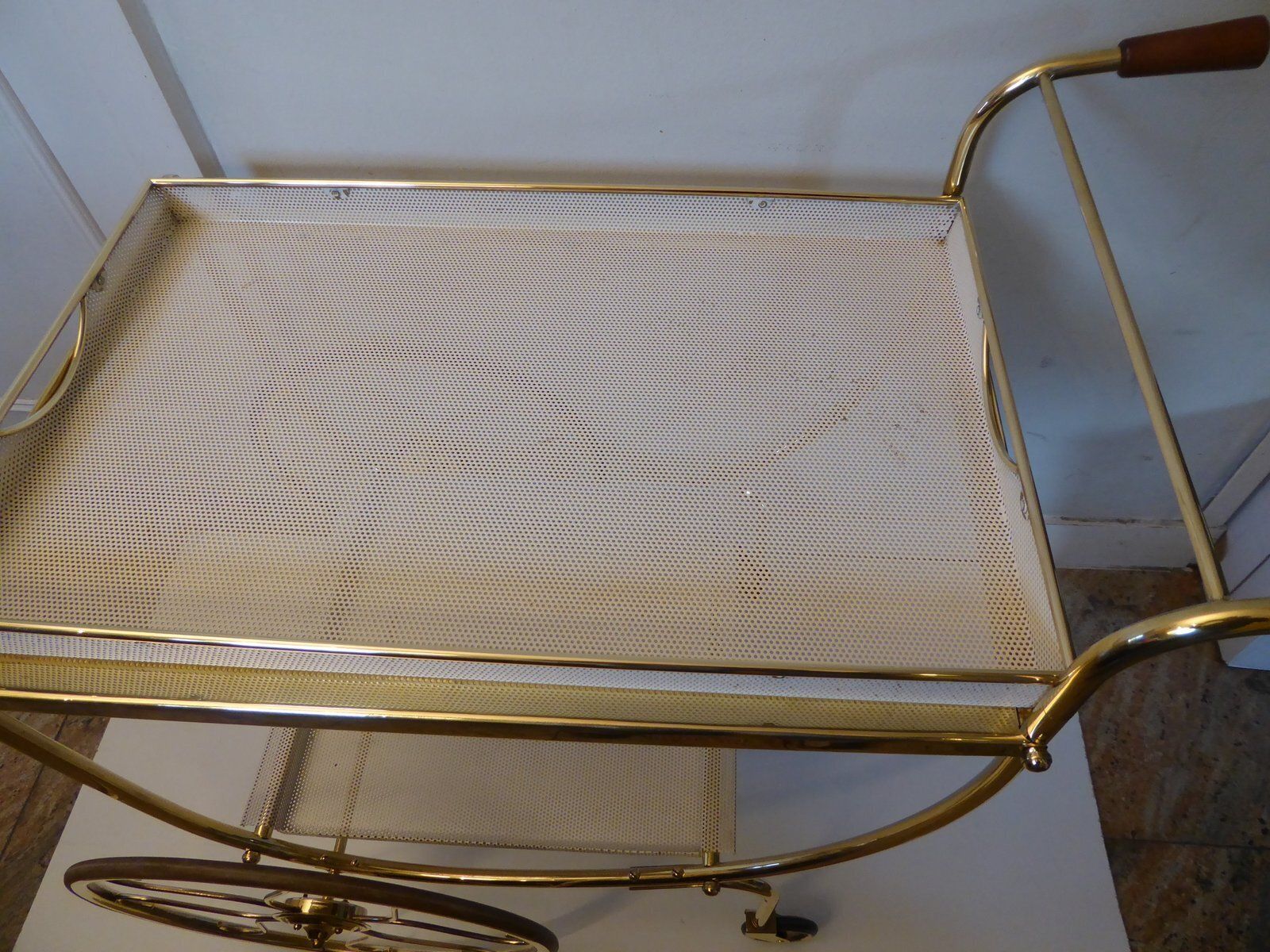 Swedish Brass Serving Cart By Josef Frank For Svenskt Tenn photo furniture