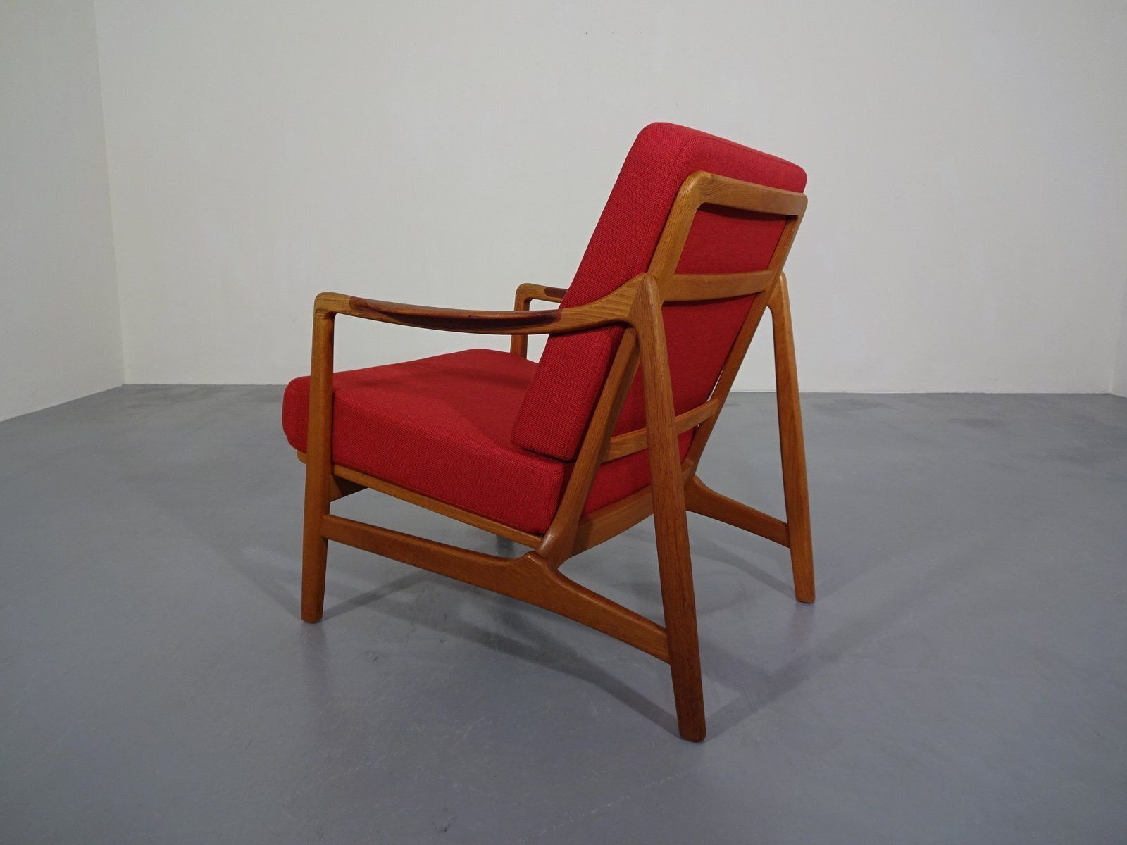 Teak & Oak Model 117 Chair By Tove & Edvard Kindt Larsen For France & Daverkosen, Denmark, 1950s photo vintage