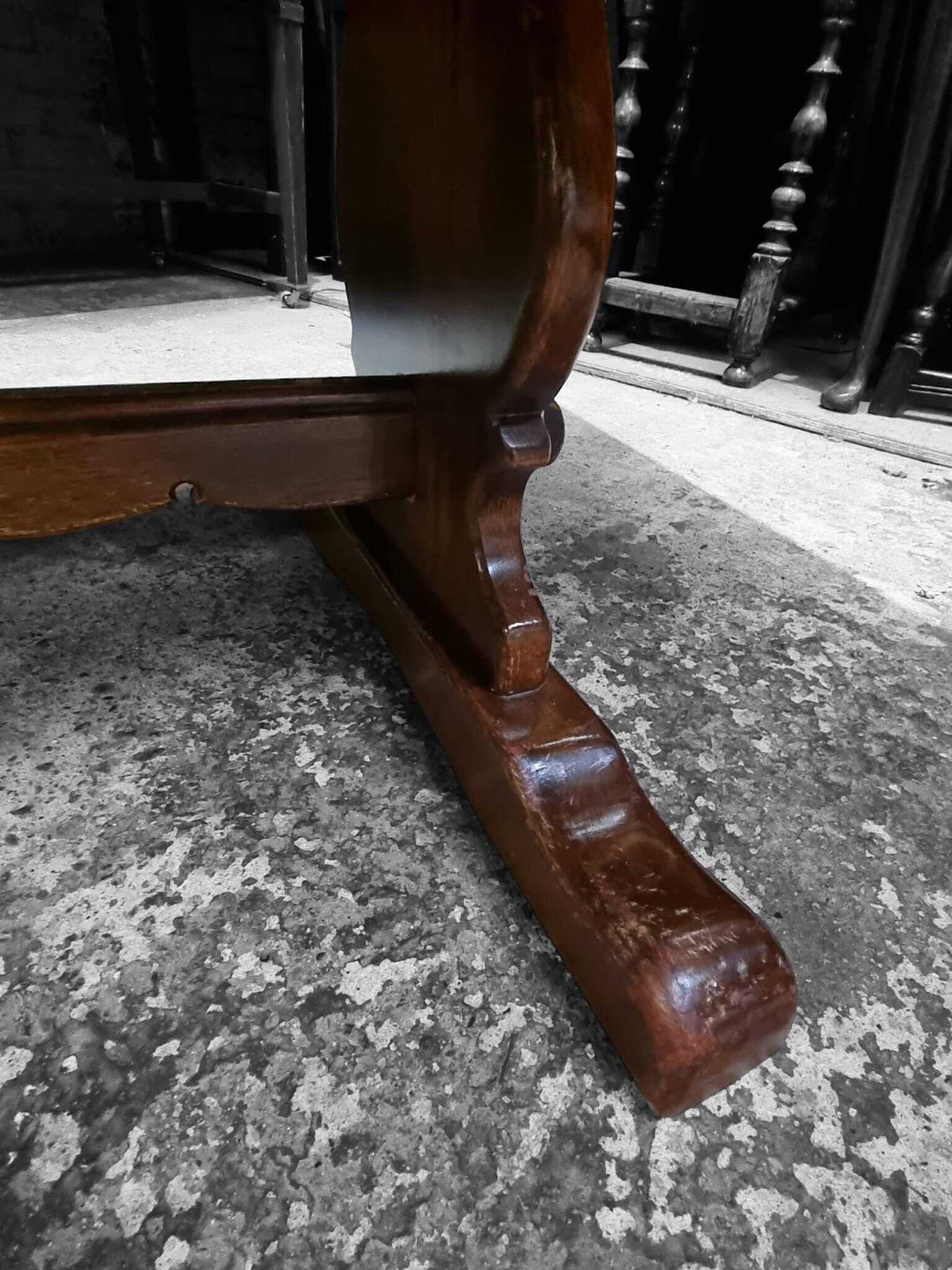 Vintage Old Charm Wood Brothers Large Refectory Style Dining Table / C1960 photo vintage
