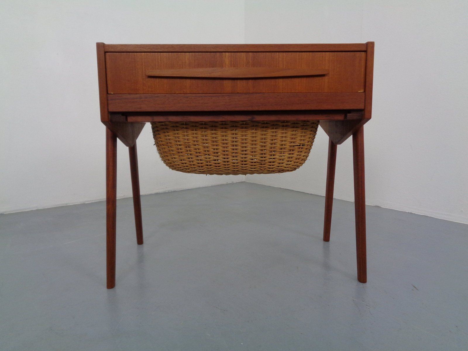 Danish Teak Sewing Box, 1960s photo Home Decor