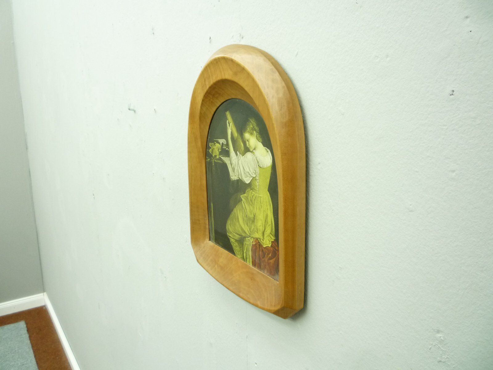 Anthroposophical Limewood Photo Frame By Siegfried Pütz, 1920s photo Home Decor