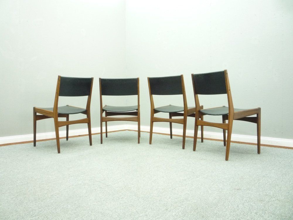 Teak Dining Chairs By Poul M. Volther, 1960s, Set Of 4 photo Furniture