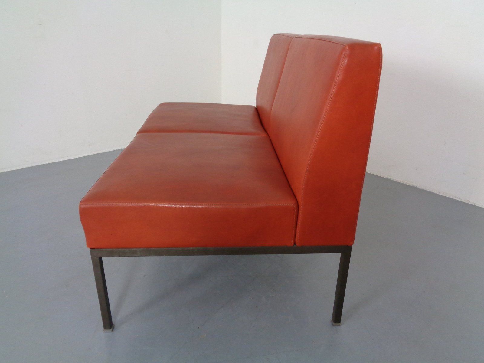 photo furniture Minimalist 2 Seater And 3 Seater Bench, Germany, 1960s, Set Of 2