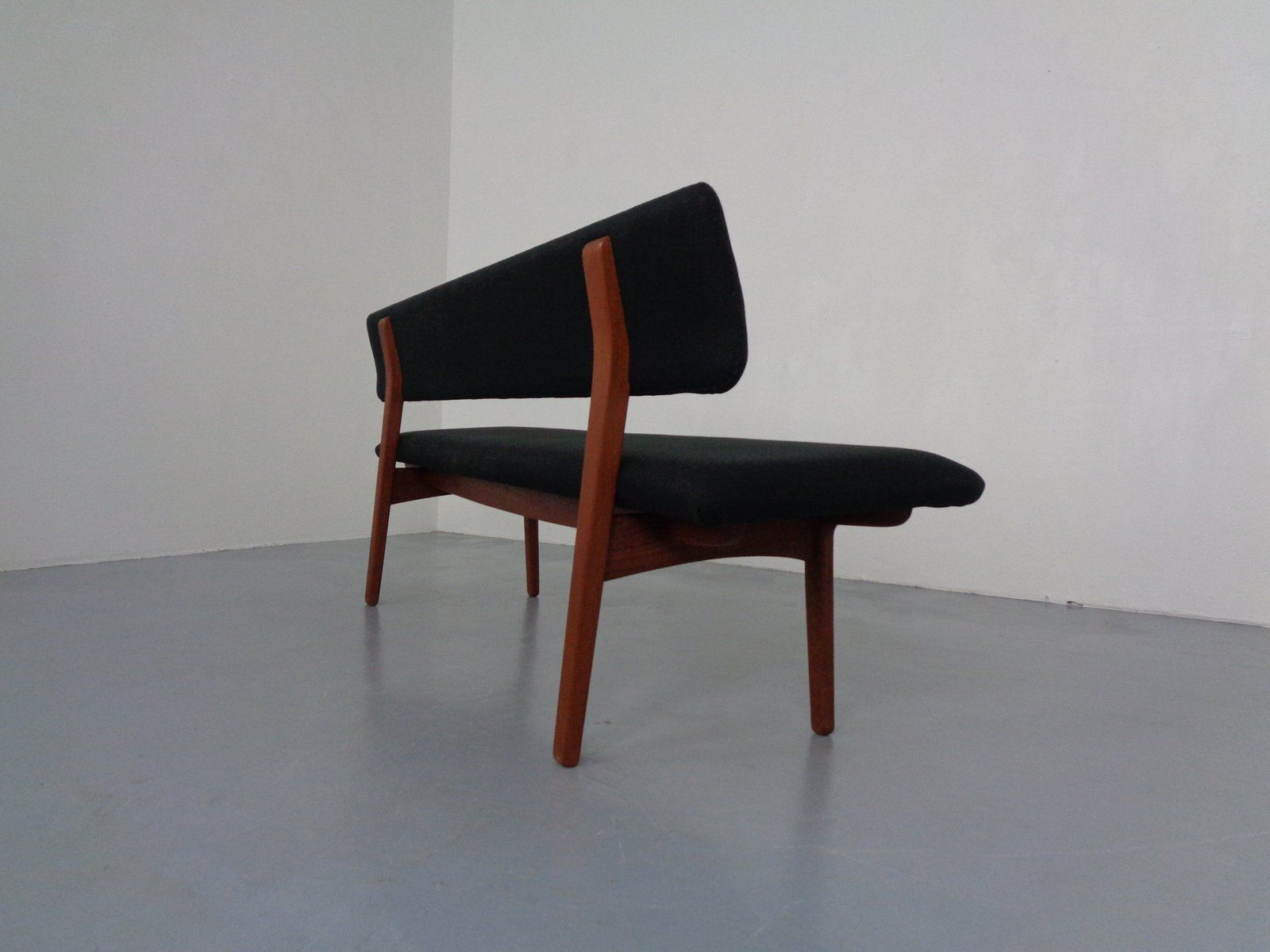 Large Teak Bench By Aksel Bender Madsen & Ejnar Larsen For Næstved Møbler, Denmark, 1950s photo for sale