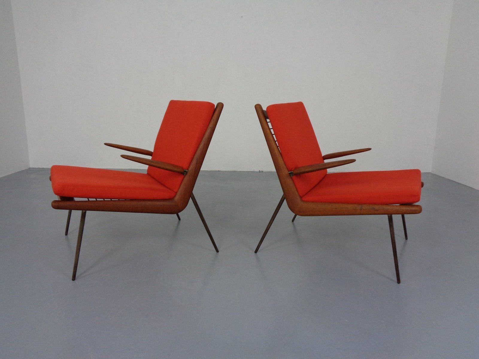 Boomerang Lounge Chair By Peter Hvidt & Orla Mølgaard Nielsen For France & Daverkosen, Denmark, 1950s photo vintage