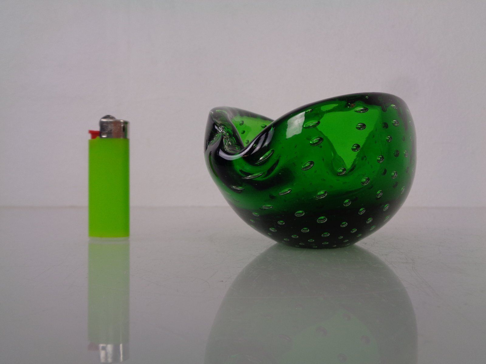 photo buy Green Sommerso Murano Glass Ashtray, Italy, 1960s